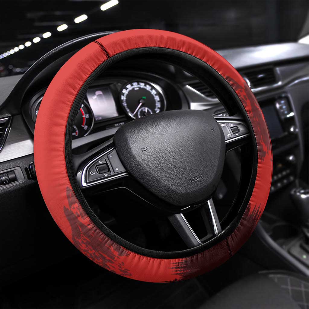 Switzerland Football Steering Wheel Cover Hopp Schwiiz!