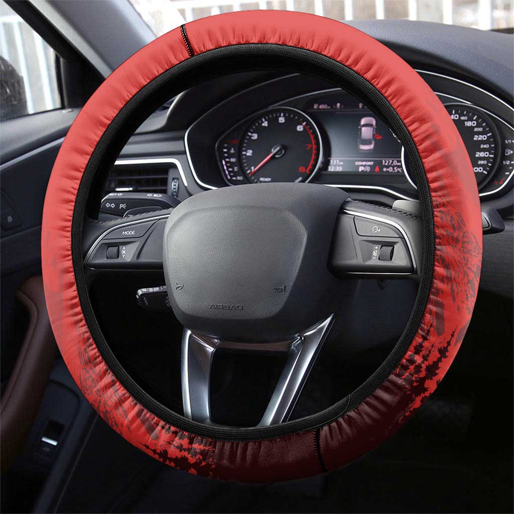 Switzerland Football Steering Wheel Cover Hopp Schwiiz!