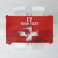 Custom Switzerland Football Tablecloth Hopp Schwiiz!