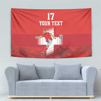 Custom Switzerland Football Tapestry Hopp Schwiiz!