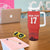 Custom Switzerland Football Tumbler With Handle Hopp Schwiiz!