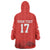 Custom Switzerland Football Wearable Blanket Hoodie Hopp Schwiiz!