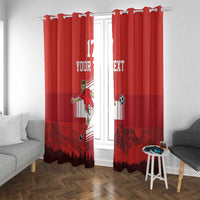 Custom Switzerland Football Window Curtain Hopp Schwiiz!