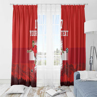 Custom Switzerland Football Window Curtain Hopp Schwiiz!