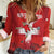 Custom Switzerland Football Women Casual Shirt Hopp Schwiiz!