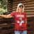 Custom Switzerland Football Women Polo Shirt Hopp Schwiiz!