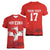 Custom Switzerland Football Women V-Neck T-Shirt Hopp Schwiiz!