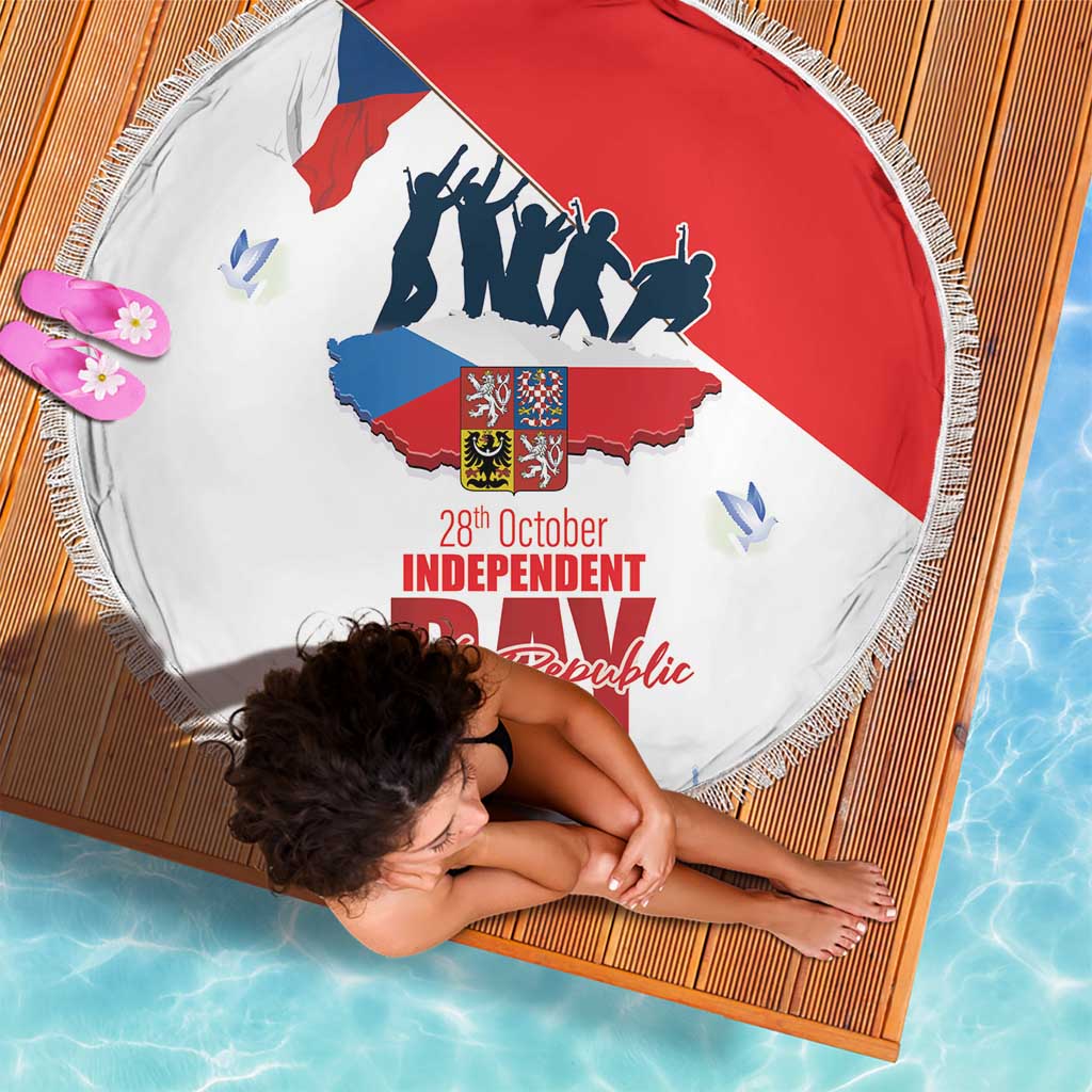 Den Vzniku Samostatneho Ceskoslovenskeho Statu Beach Blanket Czech Republic Independence day