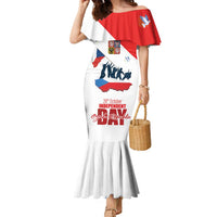 Den Vzniku Samostatneho Ceskoslovenskeho Statu Family Matching Mermaid Dress and Hawaiian Shirt Czech Republic Independence day LT17