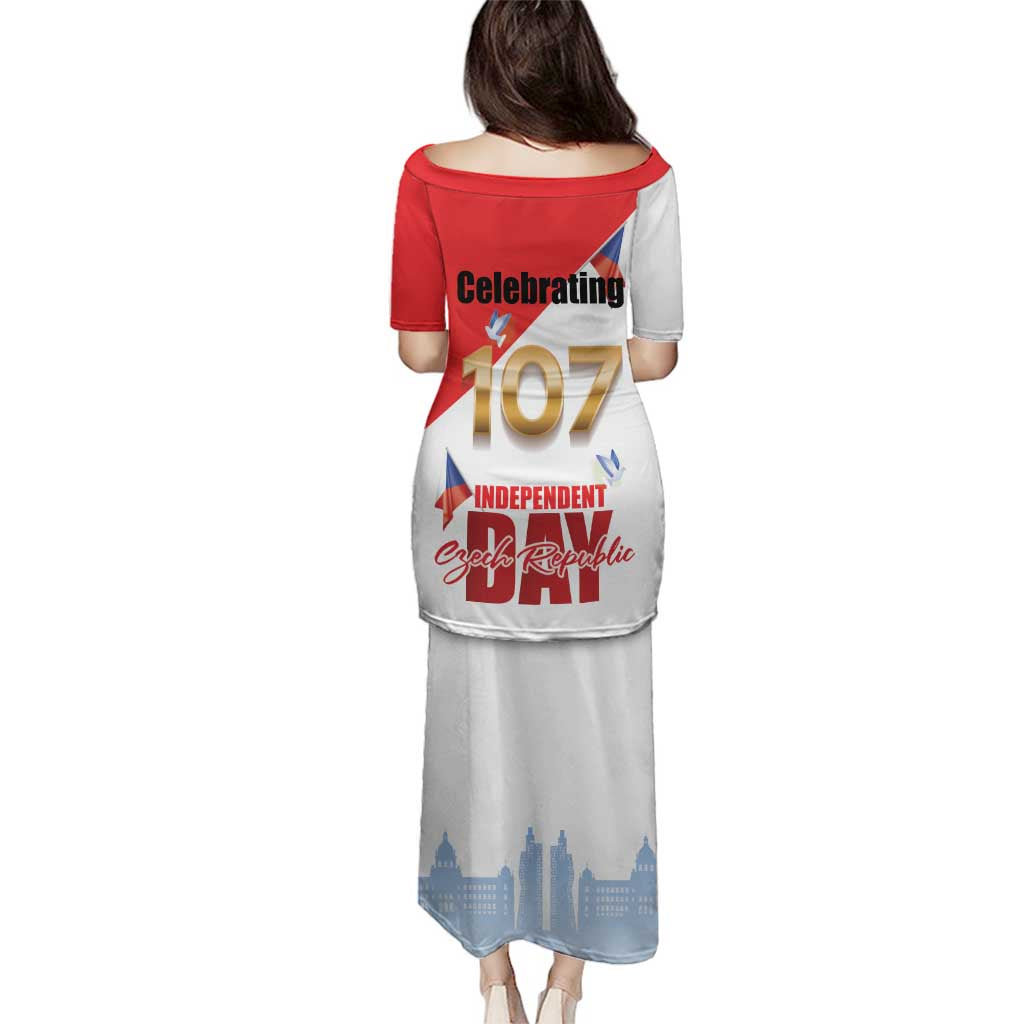 Den Vzniku Samostatneho Ceskoslovenskeho Statu Family Matching Puletasi and Hawaiian Shirt Czech Republic Independence day LT17