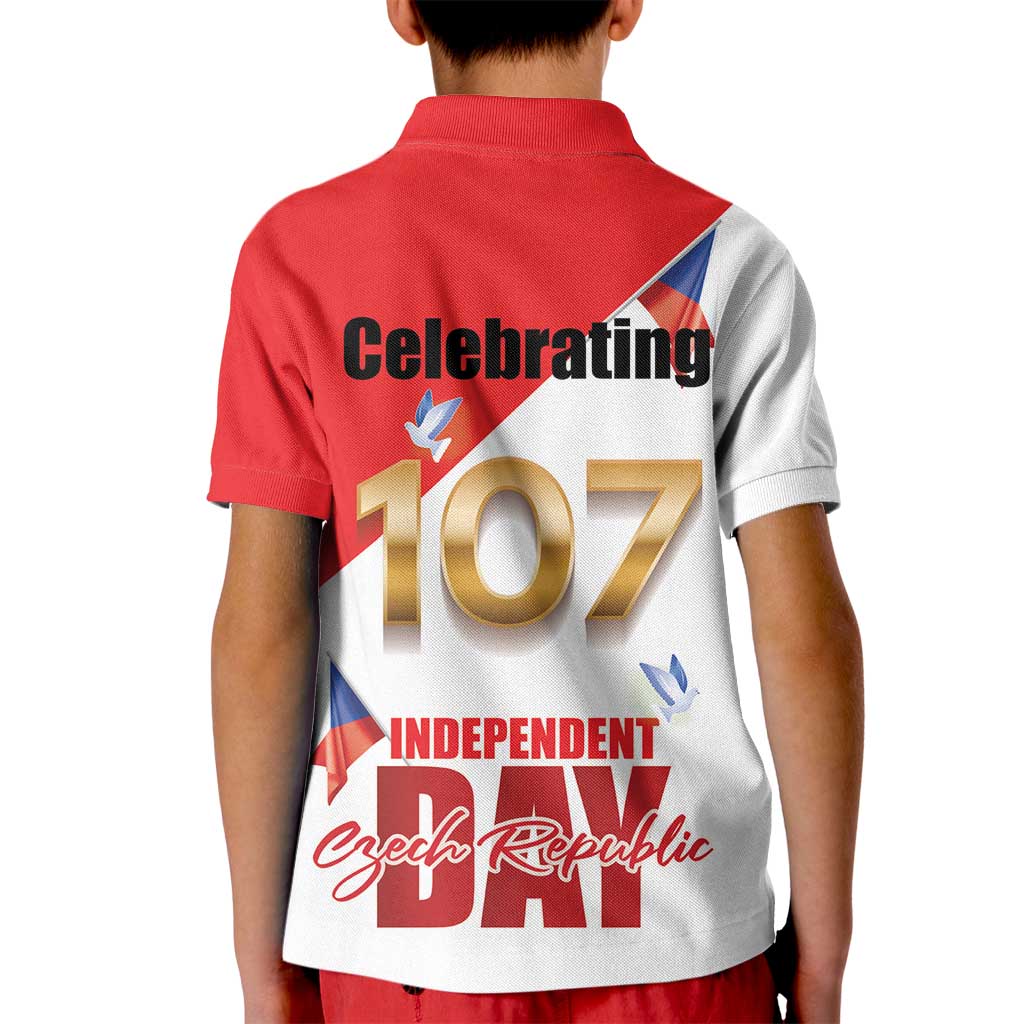 Den Vzniku Samostatneho Ceskoslovenskeho Statu Kid Polo Shirt Czech Republic Independence day LT17