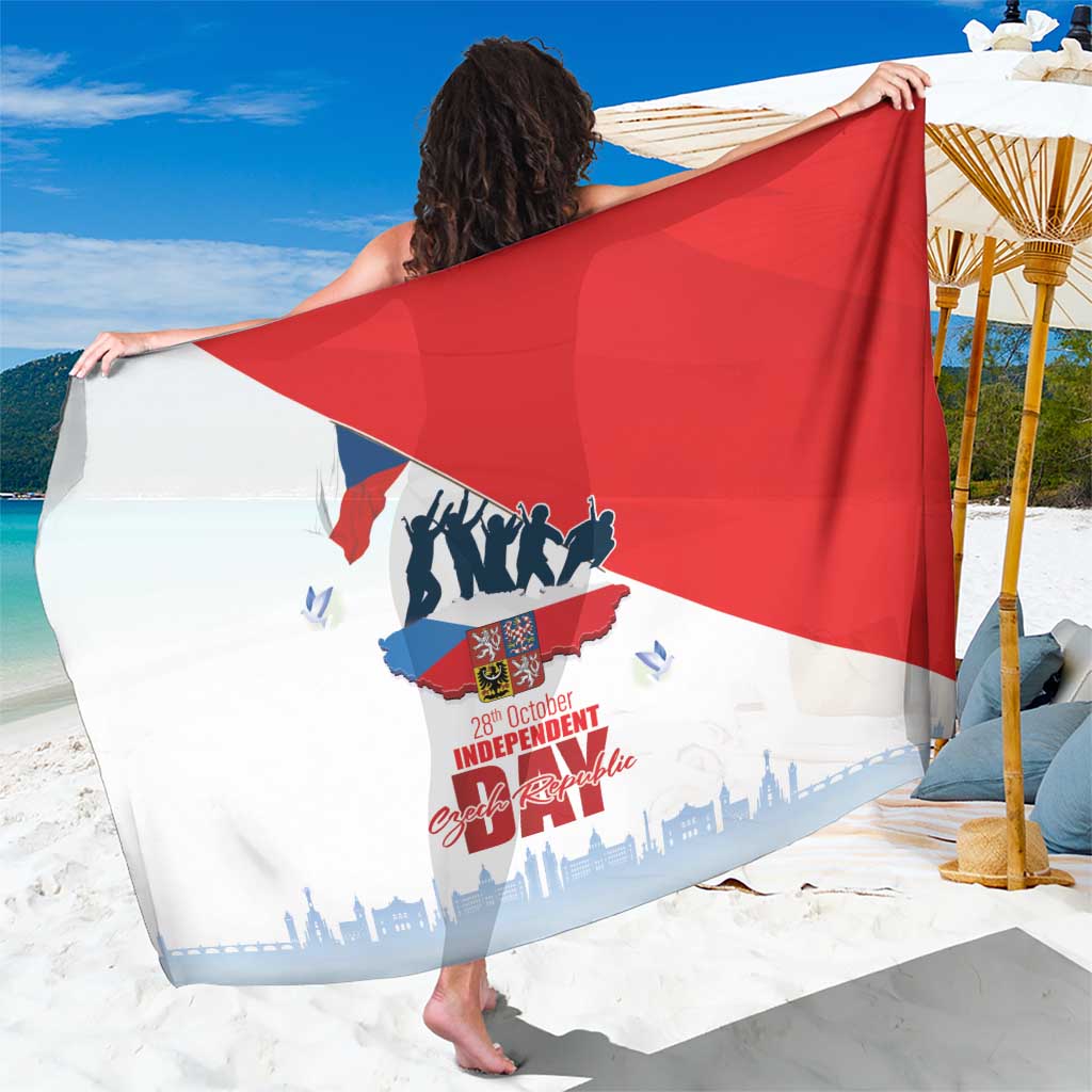 Den Vzniku Samostatneho Ceskoslovenskeho Statu Sarong Czech Republic Independence day LT17 - Wonder Print Shop
