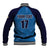 Custom Sweden Flag and Coat of arms Baseball Jacket Three Crowns of Sweden