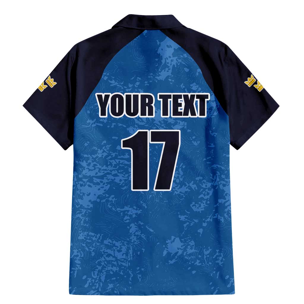 Custom Sweden Flag and Coat of arms Family Matching Mermaid Dress and Hawaiian Shirt Three Crowns of Sweden