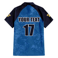 Custom Sweden Flag and Coat of arms Family Matching Short Sleeve Bodycon Dress and Hawaiian Shirt Three Crowns of Sweden