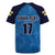 Custom Sweden Flag and Coat of arms Rugby Jersey Three Crowns of Sweden