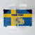 Custom Sweden Flag and Coat of arms Tablecloth Three Crowns of Sweden