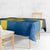 Custom Sweden Flag and Coat of arms Tablecloth Three Crowns of Sweden