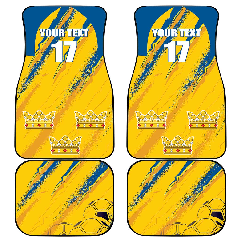 Custom Sweden Football Car Mats Sporty Style