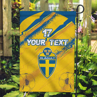 Custom Sweden Football Garden Flag Sporty Style