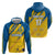 Custom Sweden Football Hoodie Sporty Style