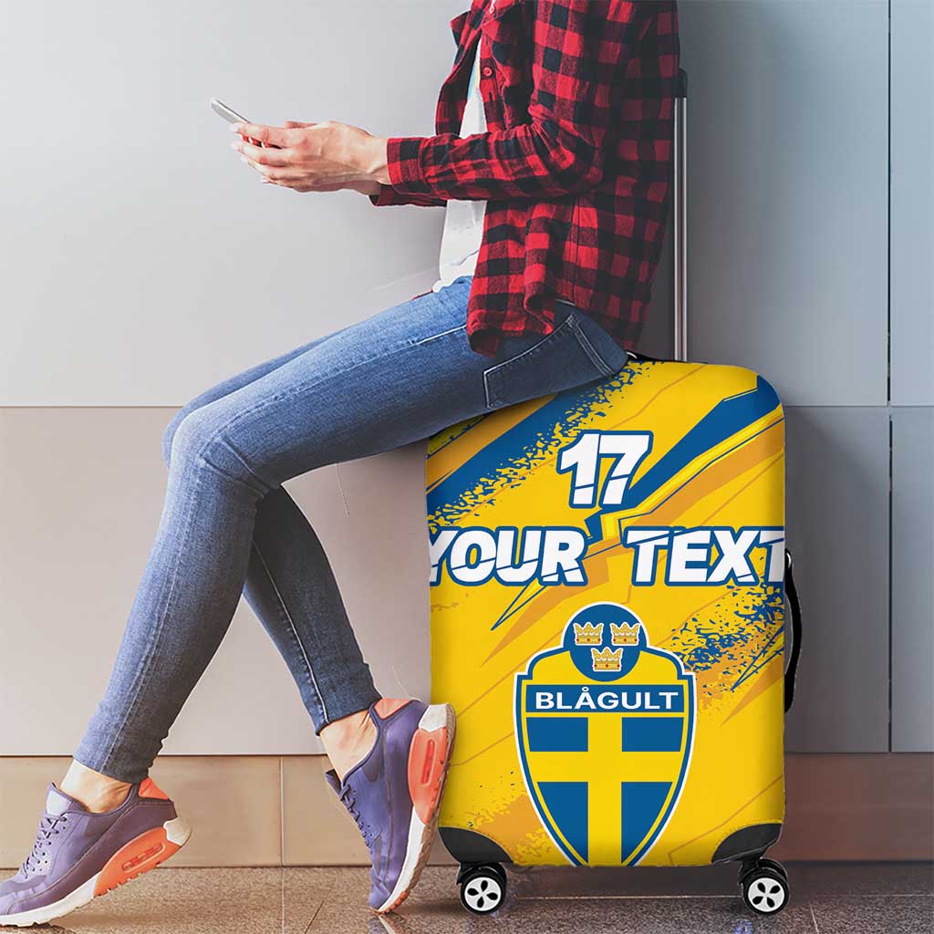Custom Sweden Football Luggage Cover Sporty Style