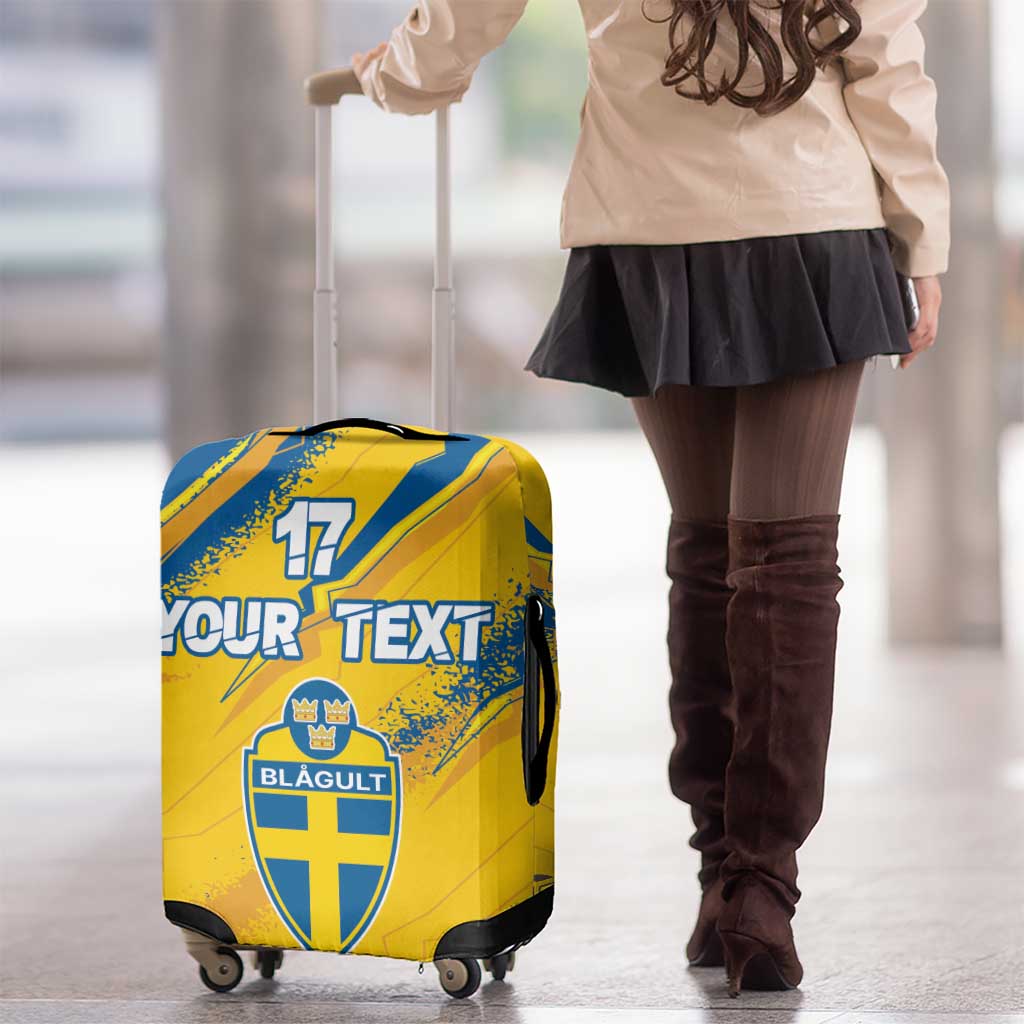 Custom Sweden Football Luggage Cover Sporty Style