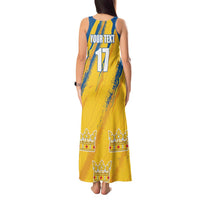 Custom Sweden Football Tank Maxi Dress Sporty Style