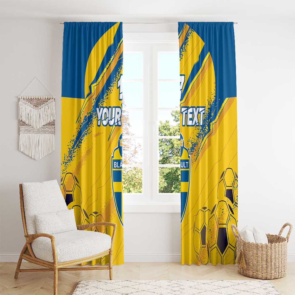 Custom Sweden Football Window Curtain Sporty Style