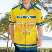 Personalized Sweden Ice Hockey Hawaiian Shirt Sporty Style