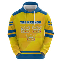 Personalized Sweden Ice Hockey Hoodie Sporty Style