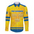Personalized Sweden Ice Hockey Long Sleeve Button Shirt Sporty Style