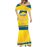 Personalized Sweden Ice Hockey Mermaid Dress Sporty Style