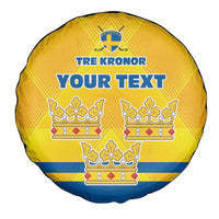 Personalized Sweden Ice Hockey Spare Tire Cover Sporty Style