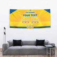 Personalized Sweden Ice Hockey Tapestry Sporty Style
