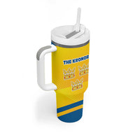 Personalized Sweden Ice Hockey Tumbler With Handle Sporty Style