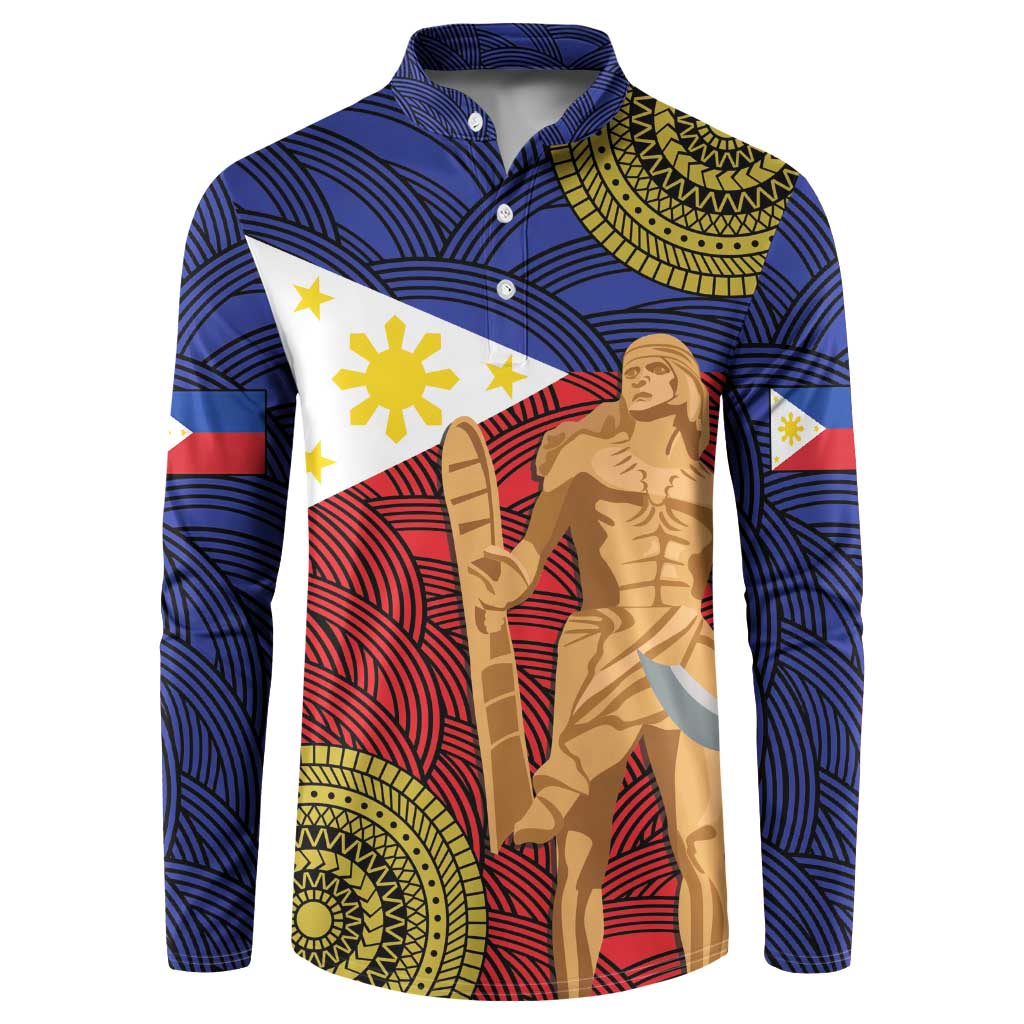 Philippines National Flag Day 28 May Button Sweatshirt Lapu-Lapu King