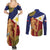 Philippines National Flag Day 28 May Couples Matching Summer Maxi Dress and Long Sleeve Button Shirt Lapu-Lapu King