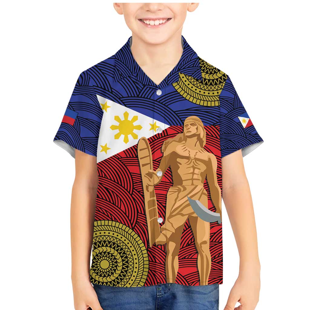 Philippines National Flag Day 28 May Family Matching Mermaid Dress and Hawaiian Shirt Lapu-Lapu King