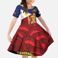 Philippines National Flag Day 28 May Family Matching Off Shoulder Maxi Dress and Hawaiian Shirt Lapu-Lapu King