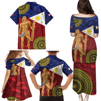 Philippines National Flag Day 28 May Family Matching Puletasi and Hawaiian Shirt Lapu-Lapu King