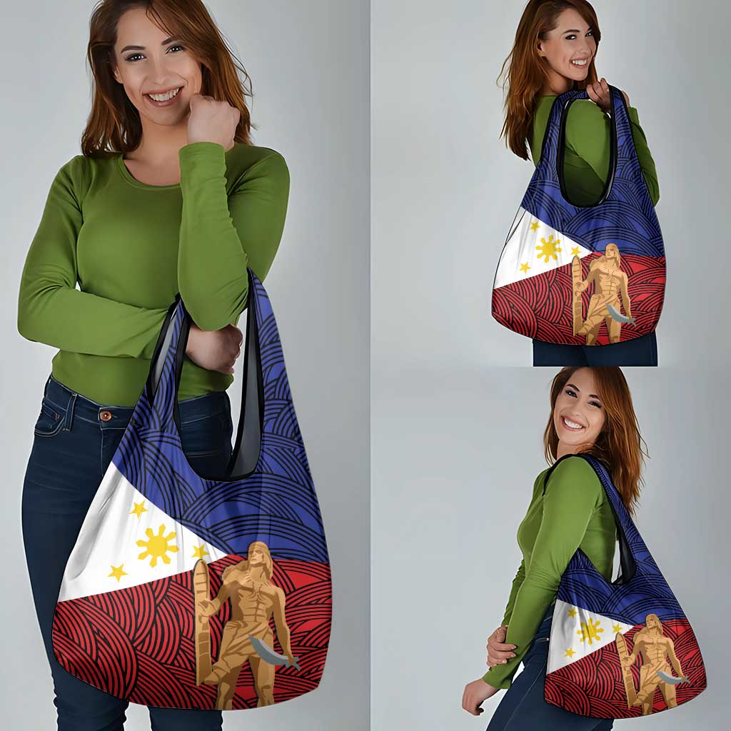Philippines National Flag Day 28 May Grocery Bag Lapu-Lapu King