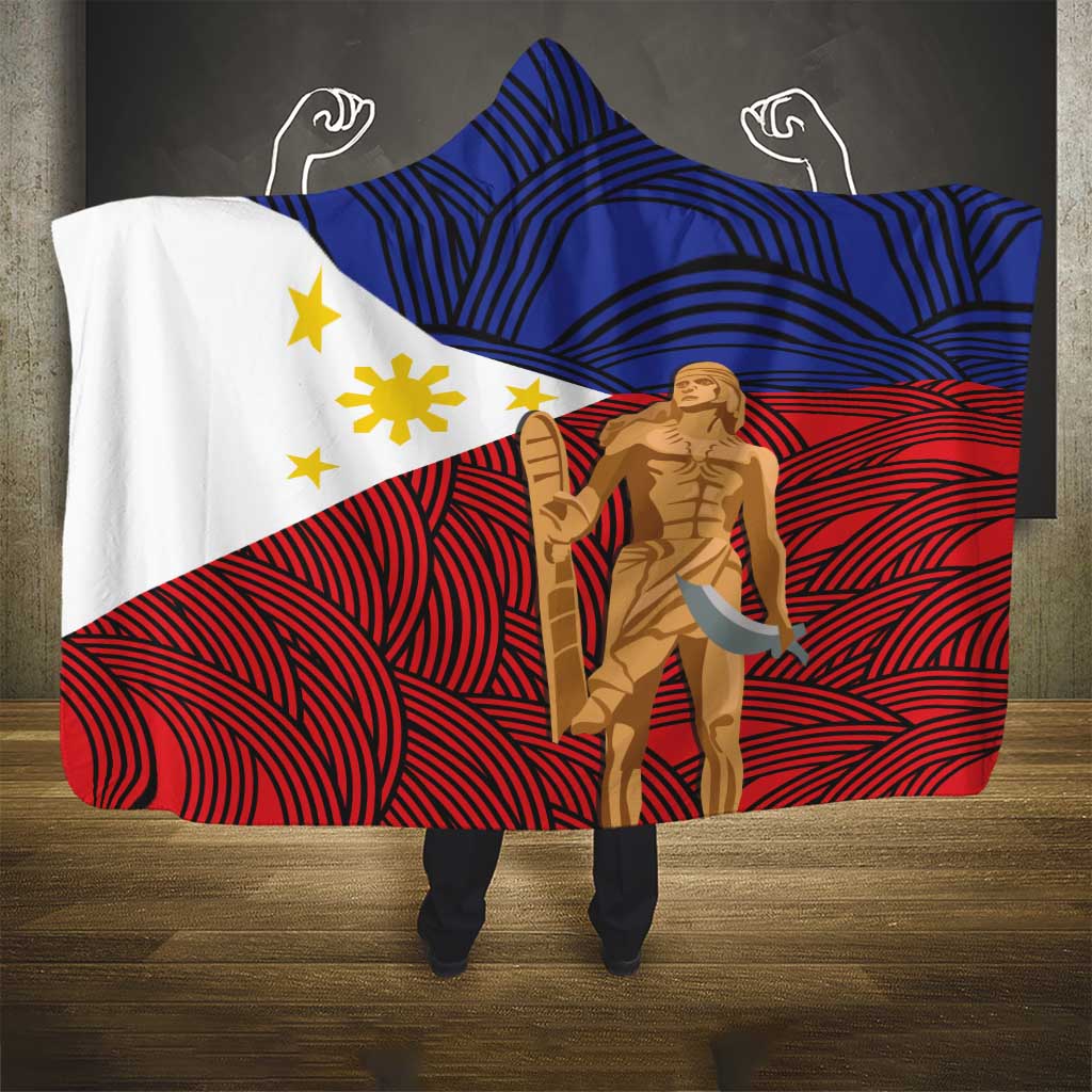 Philippines National Flag Day 28 May Hooded Blanket Lapu-Lapu King