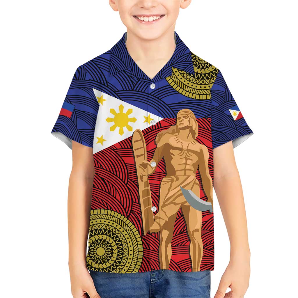 Philippines National Flag Day 28 May Kid Hawaiian Shirt Lapu-Lapu King