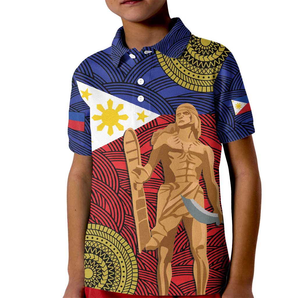 Philippines National Flag Day 28 May Kid Polo Shirt Lapu-Lapu King