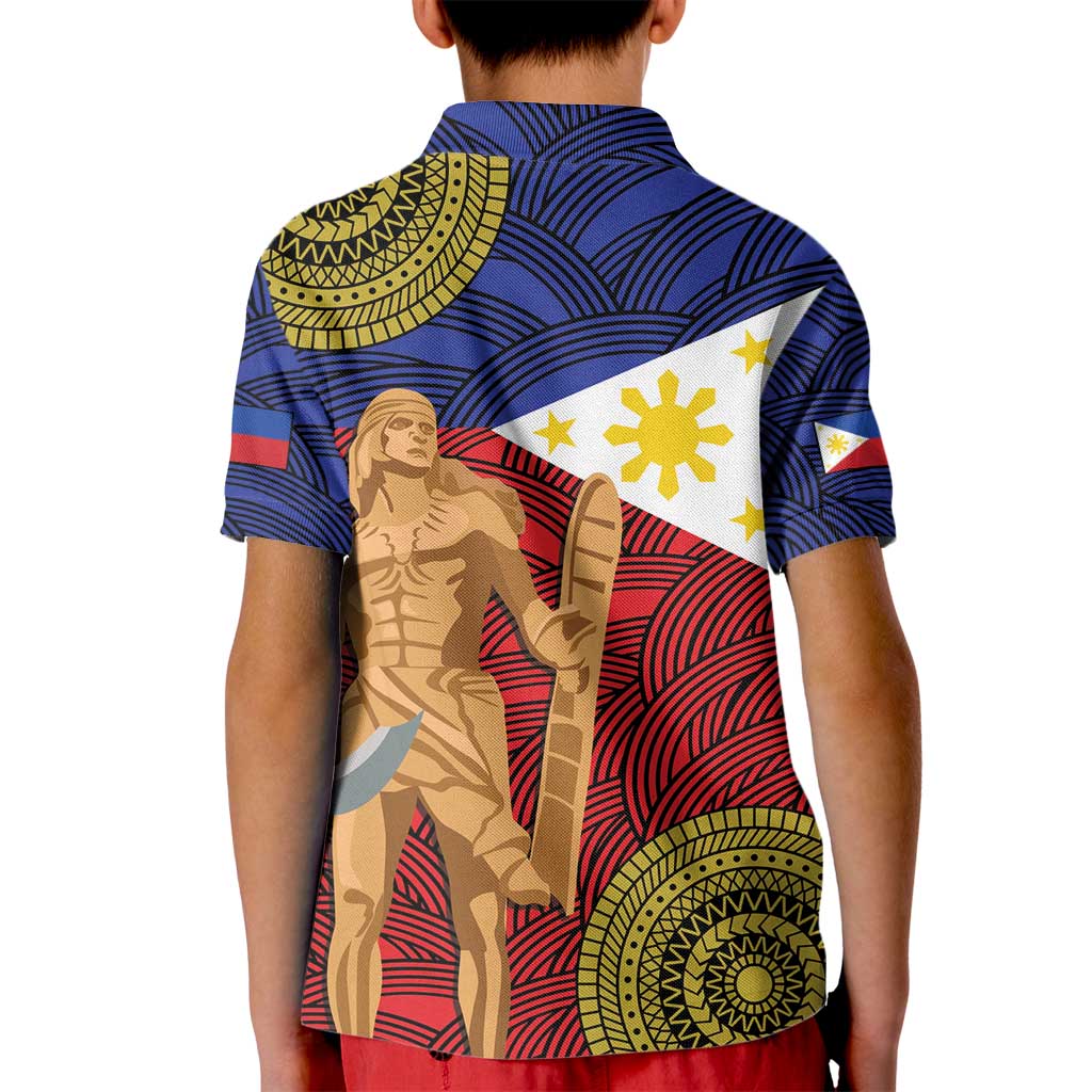 Philippines National Flag Day 28 May Kid Polo Shirt Lapu-Lapu King