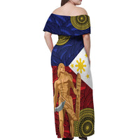 Philippines National Flag Day 28 May Off Shoulder Maxi Dress Lapu-Lapu King