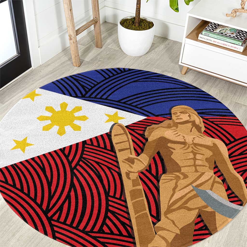 Philippines National Flag Day 28 May Round Carpet Lapu-Lapu King