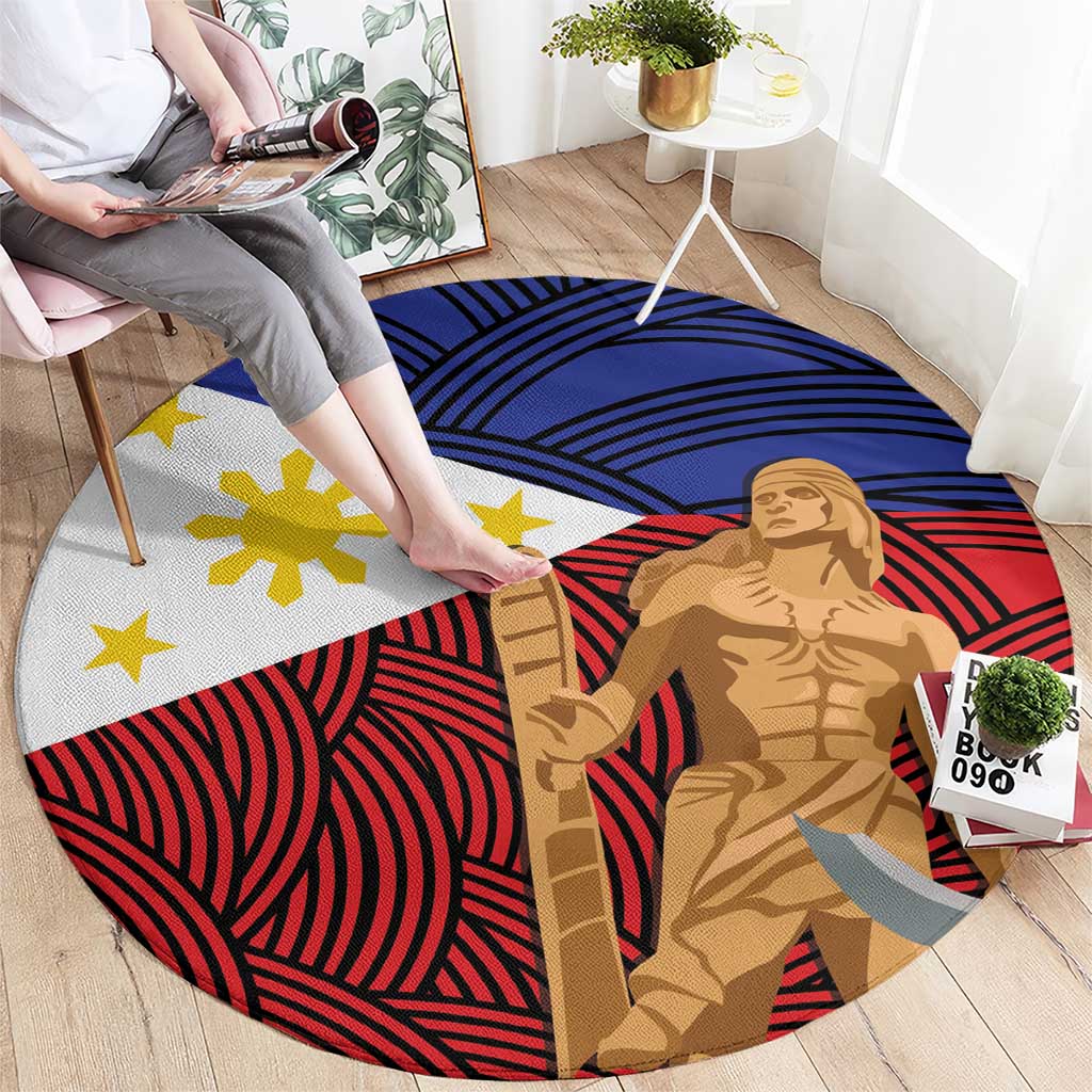 Philippines National Flag Day 28 May Round Carpet Lapu-Lapu King
