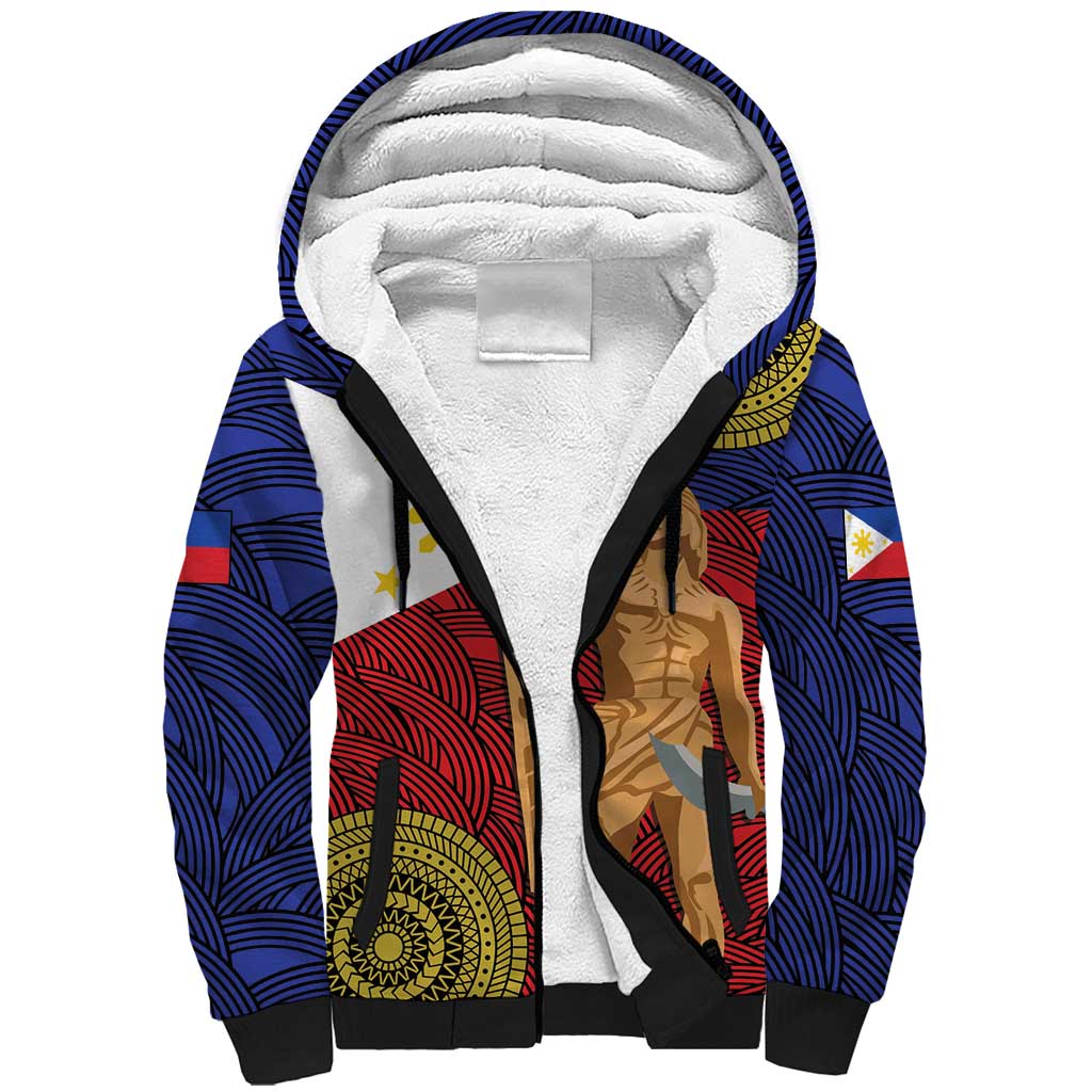Philippines National Flag Day 28 May Sherpa Hoodie Lapu-Lapu King